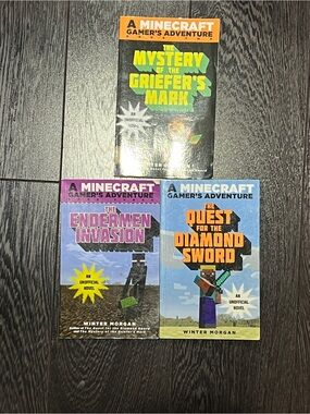 Minecraft Book Set The Unofficial Gamer's Adventure Series Novel by Morgan lot